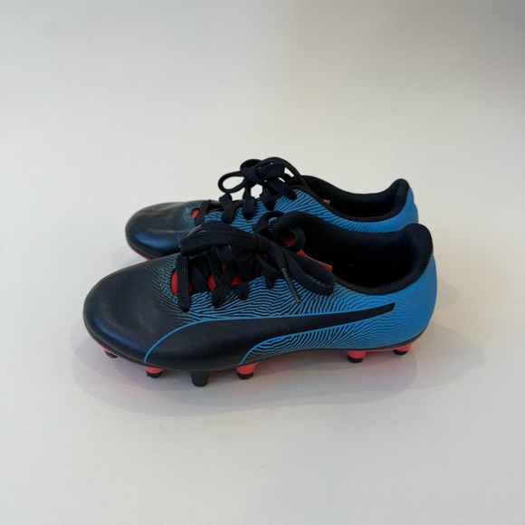 Puma Other - Puma Kids Black and Blue Soccer Shoes